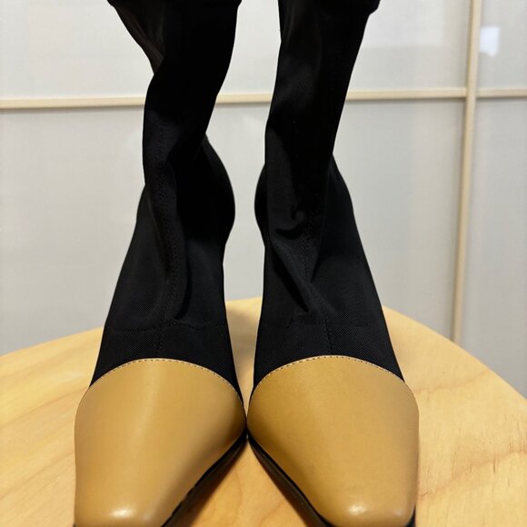 Tony Bianco Two-Tone Stiletto Ankle Booties - Size 5 - Picture 5 of 11